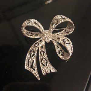 Black/Silver Brooch